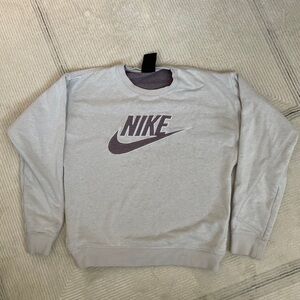White Nike sweatshirt